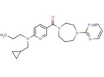 N-(cyclopropylmethyl)-N-propyl-5-{[4-(2-pyrimidinyl)-1,4-diazepan-1-yl]carbonyl}-2-pyridinamine