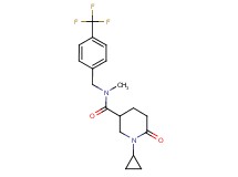 1-cyclopropyl-N-methyl-6-oxo-N-[4-(trifluoromethyl)benzyl]-3-piperidinecarboxamide