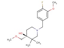 (4S*)-1-(4-fluoro-3-methoxybenzyl)-4-(methoxymethyl)-3,3-dimethylpiperidin-4-ol