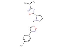 3-isopropyl-5-(1-{[3-(4-methylphenyl)-5-isoxazolyl]methyl}-2-pyrrolidinyl)-1,2,4-oxadiazole