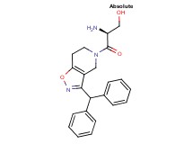 (2S)-2-amino-3-[3-(diphenylmethyl)-6,7-dihydroisoxazolo[4,5-c]pyridin-5(4H)-yl]-3-oxopropan-1-ol
