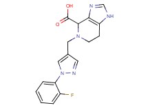5-{[1-(2-fluorophenyl)-1H-pyrazol-4-yl]methyl}-4,5,6,7-tetrahydro-1H-imidazo[4,5-c]pyridine-4-carboxylic acid