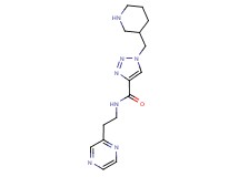 1-(piperidin-3-ylmethyl)-N-(2-pyrazin-2-ylethyl)-1H-1,2,3-triazole-4-carboxamide