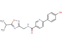 6-(4-hydroxyphenyl)-N-[(5-isopropyl-1,2,4-oxadiazol-3-yl)methyl]nicotinamide