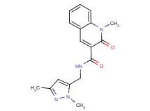 N-[(1,3-dimethyl-1H-pyrazol-5-yl)methyl]-1-methyl-2-oxo-1,2-dihydroquinoline-3-carboxamide