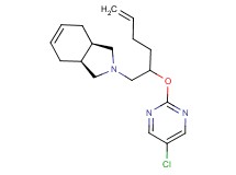 (3aR*,7aS*)-2-{2-[(5-chloropyrimidin-2-yl)oxy]hex-5-en-1-yl}-2,3,3a,4,7,7a-hexahydro-1H-isoindole