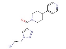 (2-{4-[(4-pyridin-4-ylpiperidin-1-yl)carbonyl]-1H-1,2,3-triazol-1-yl}ethyl)amine