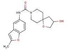 3-hydroxy-N-(2-methyl-1-benzofuran-5-yl)-1-oxa-8-azaspiro[4.5]decane-8-carboxamide