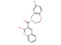 3-[(7-chloro-2,3-dihydro-1,4-benzoxazepin-4(5H)-yl)carbonyl]-2-quinolinol