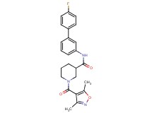1-[(3,5-dimethyl-4-isoxazolyl)carbonyl]-N-(4'-fluoro-3-biphenylyl)-3-piperidinecarboxamide
