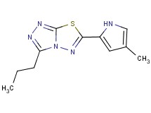 6-(4-methyl-1H-pyrrol-2-yl)-3-propyl[1,2,4]triazolo[3,4-b][1,3,4]thiadiazole