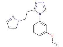4-(3-methoxyphenyl)-3-[2-(1H-pyrazol-1-yl)ethyl]-4H-1,2,4-triazole