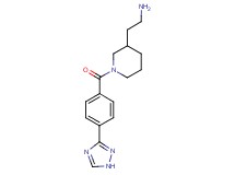 (2-{1-[4-(1H-1,2,4-triazol-3-yl)benzoyl]-3-piperidinyl}ethyl)amine hydrochloride