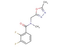 2,3-difluoro-N-methyl-N-[(5-methyl-1,3,4-oxadiazol-2-yl)methyl]benzamide