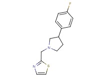 2-{[3-(4-fluorophenyl)pyrrolidin-1-yl]methyl}-1,3-thiazole