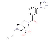 (3aS*,6aS*)-2-propyl-5-[3-(4H-1,2,4-triazol-4-yl)benzoyl]hexahydropyrrolo[3,4-c]pyrrole-3a(1H)-carboxylic acid