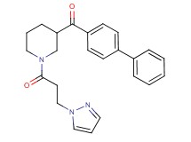 4-biphenylyl{1-[3-(1H-pyrazol-1-yl)propanoyl]-3-piperidinyl}methanone