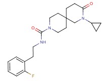 2-cyclopropyl-N-[2-(2-fluorophenyl)ethyl]-3-oxo-2,9-diazaspiro[5.5]undecane-9-carboxamide