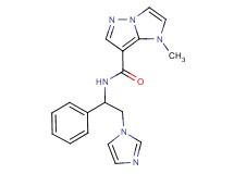 N-[2-(1H-imidazol-1-yl)-1-phenylethyl]-1-methyl-1H-imidazo[1,2-b]pyrazole-7-carboxamide