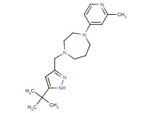 1-[(5-tert-butyl-1H-pyrazol-3-yl)methyl]-4-(2-methyl-4-pyridinyl)-1,4-diazepane