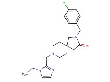 2-(4-chlorobenzyl)-8-[(1-ethyl-1H-imidazol-2-yl)methyl]-2,8-diazaspiro[4.5]decan-3-one