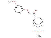 (1R*,5R*)-6-[(3-methoxyphenoxy)acetyl]-3-(methylsulfonyl)-3,6-diazabicyclo[3.2.2]nonane