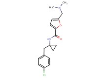 N-[1-(4-chlorobenzyl)cyclopropyl]-5-[(dimethylamino)methyl]-2-furamide