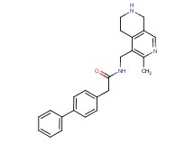 2-(4-biphenylyl)-N-[(3-methyl-5,6,7,8-tetrahydro-2,7-naphthyridin-4-yl)methyl]acetamide