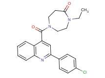 1-{[2-(4-chlorophenyl)-4-quinolinyl]carbonyl}-4-ethyl-1,4-diazepan-5-one