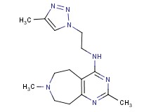 2,7-dimethyl-N-[2-(4-methyl-1H-1,2,3-triazol-1-yl)ethyl]-6,7,8,9-tetrahydro-5H-pyrimido[4,5-d]azepin-4-amine