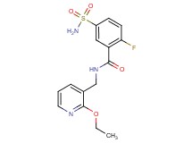 5-(aminosulfonyl)-N-[(2-ethoxy-3-pyridinyl)methyl]-2-fluorobenzamide