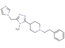 4-[5-(1H-imidazol-1-ylmethyl)-4-methyl-4H-1,2,4-triazol-3-yl]-1-(2-phenylethyl)piperidine