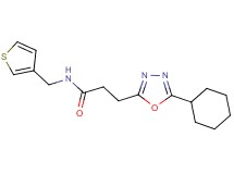 3-(5-cyclohexyl-1,3,4-oxadiazol-2-yl)-N-(3-thienylmethyl)propanamide