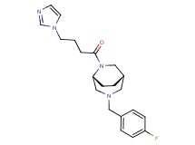 (1S*,5R*)-3-(4-fluorobenzyl)-6-[4-(1H-imidazol-1-yl)butanoyl]-3,6-diazabicyclo[3.2.2]nonane