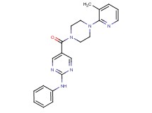 5-{[4-(3-methyl-2-pyridinyl)-1-piperazinyl]carbonyl}-N-phenyl-2-pyrimidinamine
