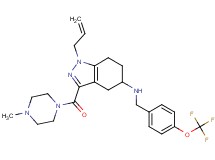 1-allyl-3-[(4-methyl-1-piperazinyl)carbonyl]-N-[4-(trifluoromethoxy)benzyl]-4,5,6,7-tetrahydro-1H-indazol-5-amine