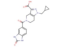 1-(cyclopropylmethyl)-5-[(2-oxo-2,3-dihydro-1H-benzimidazol-5-yl)carbonyl]-4,5,6,7-tetrahydro-1H-pyrazolo[4,3-c]pyridine-3-carboxylic acid