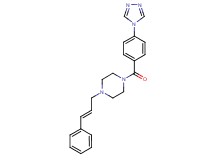 1-[(2E)-3-phenylprop-2-en-1-yl]-4-[4-(4H-1,2,4-triazol-4-yl)benzoyl]piperazine
