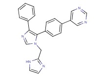 5-{4-[1-(1H-imidazol-2-ylmethyl)-4-phenyl-1H-imidazol-5-yl]phenyl}pyrimidine