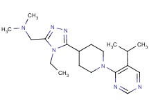 ({4-ethyl-5-[1-(5-isopropylpyrimidin-4-yl)piperidin-4-yl]-4H-1,2,4-triazol-3-yl}methyl)dimethylamine