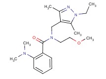 2-(dimethylamino)-N-[(1-ethyl-3,5-dimethyl-1H-pyrazol-4-yl)methyl]-N-(2-methoxyethyl)benzamide