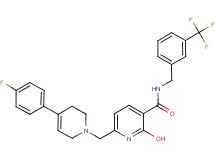 6-{[4-(4-fluorophenyl)-3,6-dihydro-1(2H)-pyridinyl]methyl}-2-hydroxy-N-[3-(trifluoromethyl)benzyl]nicotinamide