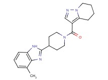 4-methyl-2-[1-(4,5,6,7-tetrahydropyrazolo[1,5-a]pyridin-3-ylcarbonyl)piperidin-4-yl]-1H-benzimidazole