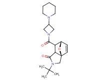 (3aR*,6S*)-2-tert-butyl-7-[(3-piperidin-1-ylazetidin-1-yl)carbonyl]-2,3,7,7a-tetrahydro-3a,6-epoxyisoindol-1(6H)-one