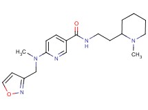 6-[(3-isoxazolylmethyl)(methyl)amino]-N-[2-(1-methyl-2-piperidinyl)ethyl]nicotinamide