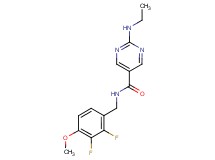 N-(2,3-difluoro-4-methoxybenzyl)-2-(ethylamino)-5-pyrimidinecarboxamide