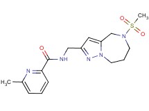 6-methyl-N-{[5-(methylsulfonyl)-5,6,7,8-tetrahydro-4H-pyrazolo[1,5-a][1,4]diazepin-2-yl]methyl}pyridine-2-carboxamide