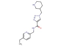 N-[(5-ethylpyridin-2-yl)methyl]-1-(piperidin-3-ylmethyl)-1H-1,2,3-triazole-4-carboxamide