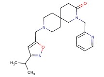9-[(3-isopropylisoxazol-5-yl)methyl]-2-(pyridin-2-ylmethyl)-2,9-diazaspiro[5.5]undecan-3-one