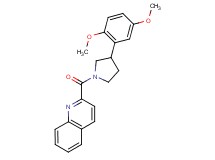 2-{[3-(2,5-dimethoxyphenyl)-1-pyrrolidinyl]carbonyl}quinoline
